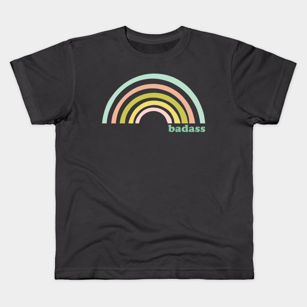 Badass Rainbow Kids T-Shirt by ApricotBirch